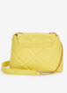 Bebe City Quilted Crossbody, Lemon image number 1