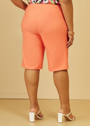 Twill Bermuda Shorts, LIVING CORAL image number 1