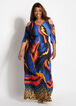 Flame & Animal Print Maxi Dress, Multi image number 0