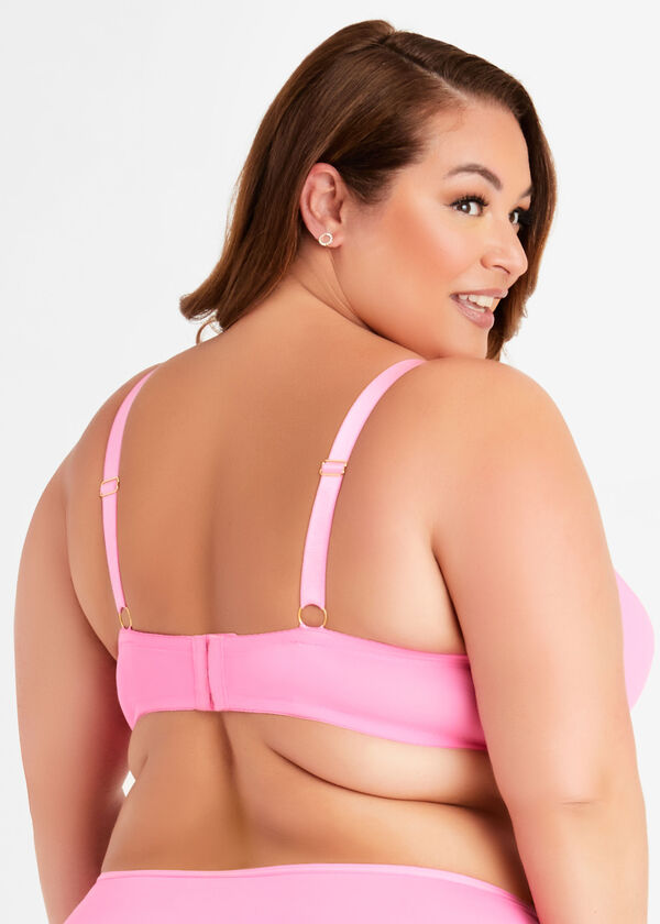 Micro T-Shirt Bra With Cutout, Bright Pink image number 2