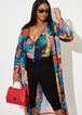 Abstract Print Knit Duster, Multi image number 0