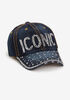 Stud Iconic Denim Baseball Hat, Denim image number 0
