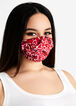 Heart Fashion Face Mask Set, Red image number 0