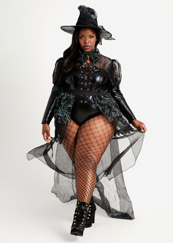 Wicked Witch Halloween Costume, Black image number 0
