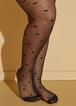 Hearts Footed Tights, Black image number 0