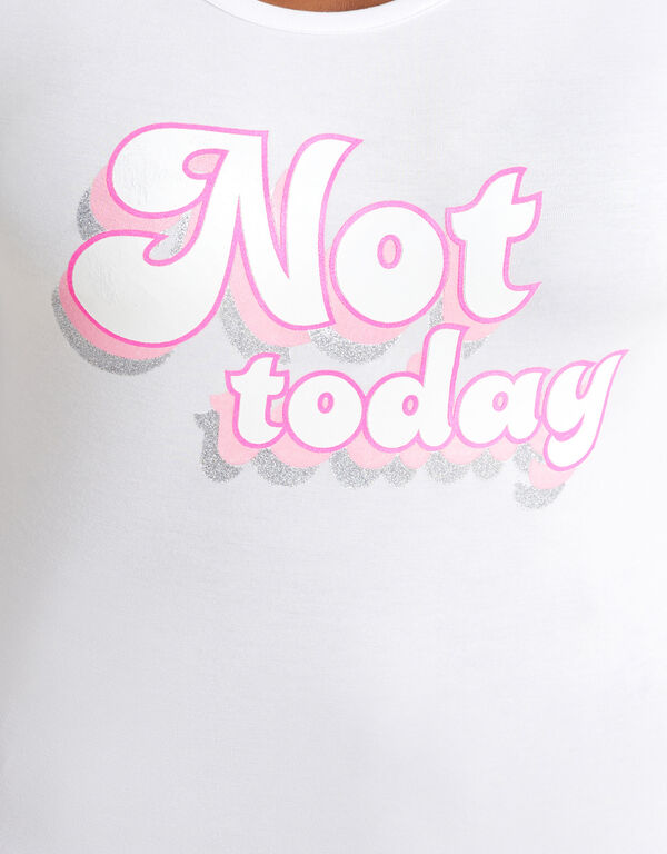 Not Today Graphic Tee, White image number 1