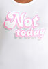 Not Today Graphic Tee, White image number 1