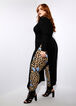 Trendy Plus Size Leopard Butterfly High Waist Leggings Knit Top Set image number 0