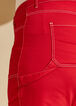 Seamed Detailed Cargo Jeans, Barbados Cherry image number 2