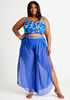 YMI Blue Sheer Cover Up Pants, Blue image number 2