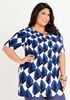 Chain Embellished Printed Tunic, Sodalite image number 0