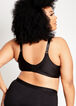 Side Smoothing Lace Wireless Bra, Black image number 1