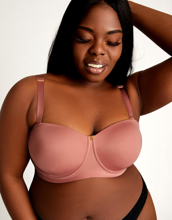 6 Way Convertible Butterfly Bra, Mocha image number 0