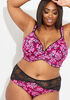 Butterfly Micro Lace Hipster Panty, Magenta image number 2