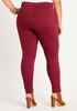 Red Power Ponte Pull On Legging, Rhododendron image number 1