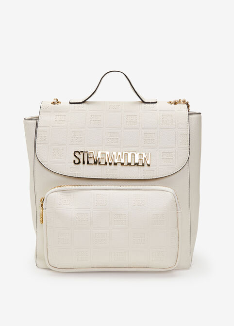Trendy Designer Steve Madden Faux Leather Backpack Bookbag image number 0
