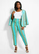 Striped Button Straight-Leg Pant, Veridian Green image number 2