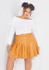 The Sophie Mini Skirt, Cognac image number 2