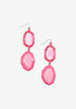 Stone Dangle Earrings, Fandango Pink image number 0