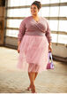 Tiered Tulle Skirt Sweater Dress, Foxglove image number 2