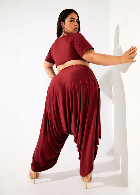 The Moira Pant, Burgundy image number 1