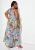 Swirl Print Maxi Dress, Multi image number 1