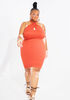 The Katalina Bodycon Dress, Rust image number 0