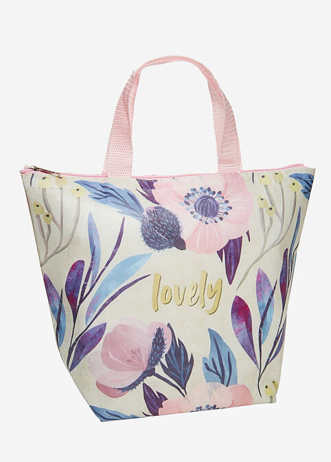 Lovely Floral Lunch Insulated Tote, Multi image number 0