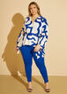 Printed Balloon Sleeved Blouse, Surf The Web image number 3