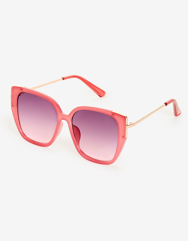 Oversized Cateye Sunglasses, Pink image number 1