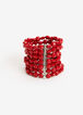 Multi Strand Stretch Bead Bracelets, Chili Pepper image number 0