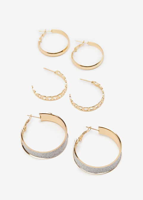 Statement jewelry gold hoop earrings costume jewelry Fashion Jewelry image number 0