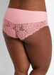 Micro Fiber & Lace Brief Panty, Light Pink image number 1