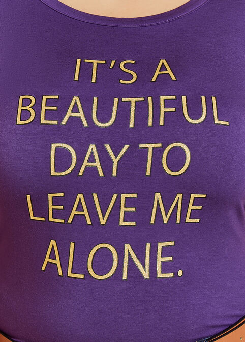It's A Beautiful Day Graphic Tee, Acai image number 2
