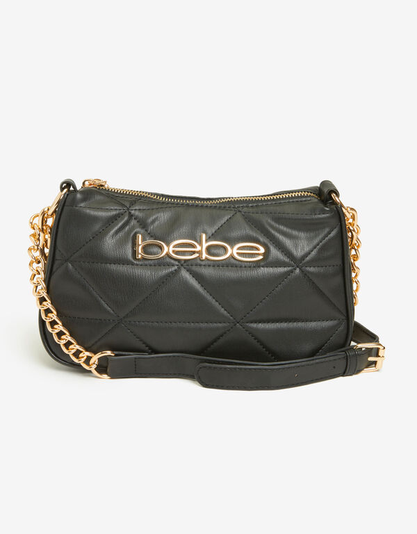 Bebe Gia Quilted Crossbody, Black image number 0