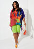 Floral Print Asymmetric Tunic, Multi image number 2