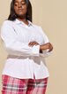 Stretch Cotton Collared Shirt, White image number 3