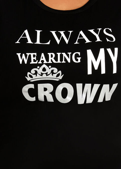 Always Wearing My Crown Tee, Black image number 1