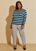 Ribbed Striped Sweater, Multi image number 3