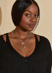 Crystal Layered Necklace Set, Silver image number 0