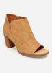 Peep Toe Wide Width Booties, Camel Taupe image number 0