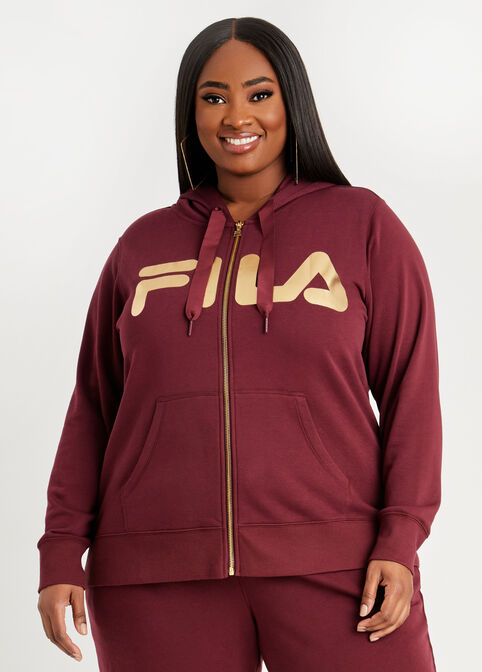 FILA Curve Full Zip Logo Hoodie,  image number 0