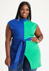 Belted Colorblock Tunic, Sodalite image number 0