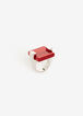 Red Oversize Resin Ring, Chili Pepper image number 0
