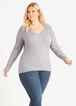 Plus Size Sweater Ribbed Knit Rib Turtleneck Sweater Knitted Top image number 0
