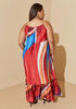 Chain Trimmed Printed Maxi Dress, Multi image number 1