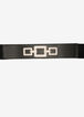 Embellished Buckle Stretch Belt, Black image number 1