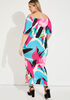 Floral Maxi Bodycon Dress, Multi image number 1