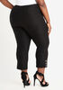 Embellished Cady Capri Pants, Black image number 1
