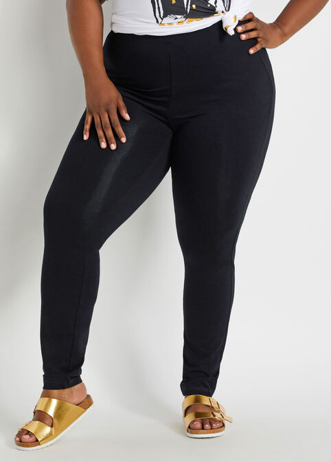 Stretch Shaping High Waist Leggings, Black image number 0